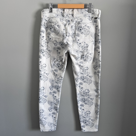Lucky Brand Sofia Skinny Jeans Japanese Floral Print Size 12 31 - Picture 10 of 11